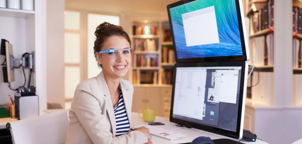 A person editing and proofreading a document on a computer screen